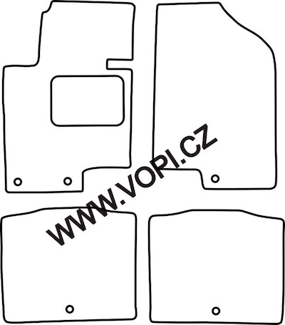 Textil-Autoteppiche Kia Cadenza 2013 - Autofit (2358)